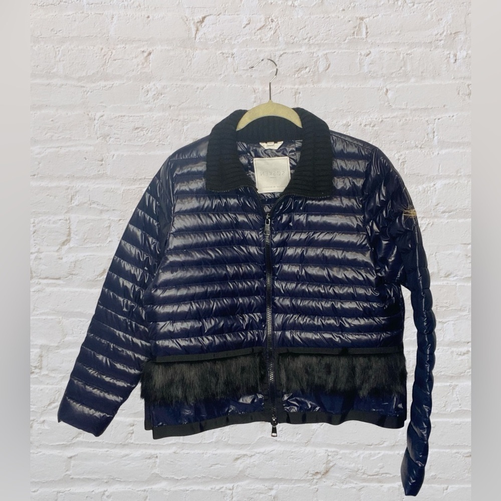 Sosken Studio Women’s Puff Jacket with Fringe Size 4